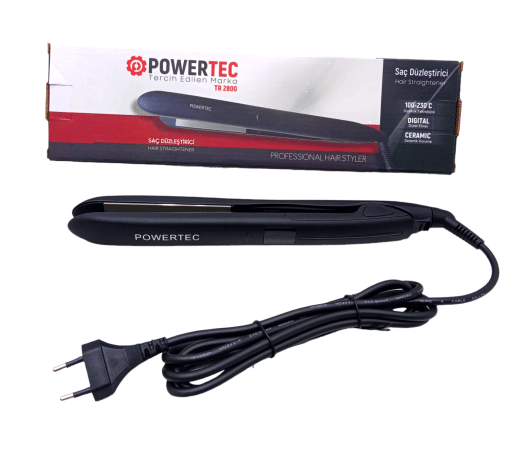 POWERTEC TR-2800 DİJİTAL SAÇ DÜZLEŞTİRİCİ SERAMİK 100°-230°C (4913)