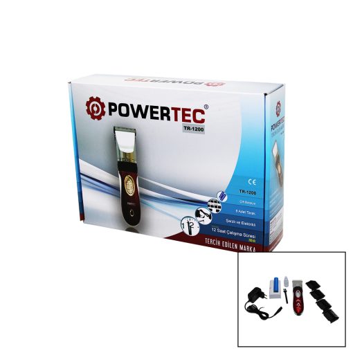 POWERTEC TR-1200 ŞARJLI TRAŞ MAKİNASI YEDEK BATARYALI (4913)