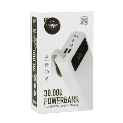 POWERWAY TX30 30000 MAH DİJİTAL GÖSTERGELİ POWERBANK (4913)