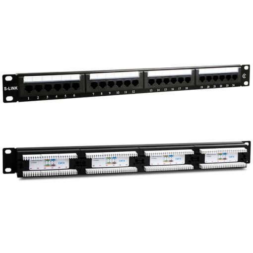 S-LINK SL-F624 24 LÜ UTP CAT6 PATCH PANEL (4913)