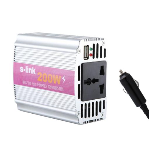 S-LINK SL-200W 200W DC12V-AC230V ÇAKMAKTAN POWER INVERTER (4913)