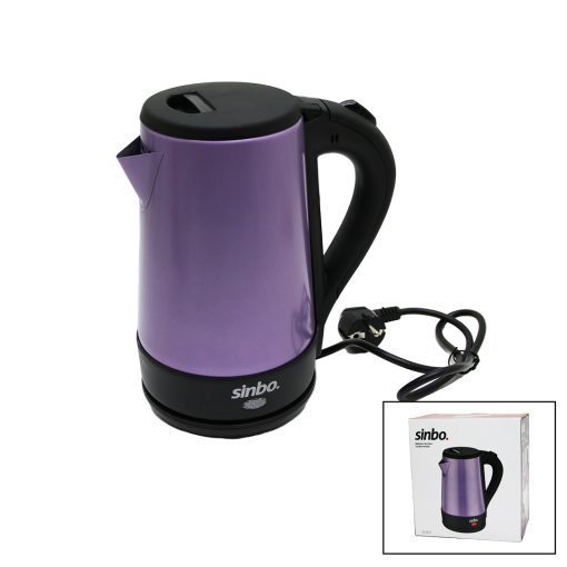 SİNBO-8017 MOR RENK ÇELİK KETTLE SU ISITICISI 1.5LT - 2200W (4913)