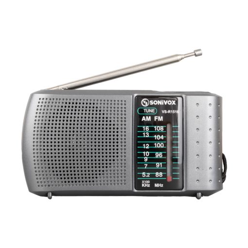 SONIVOX VS-R1516 GRİ RENK ANALOG RADYO (4913)