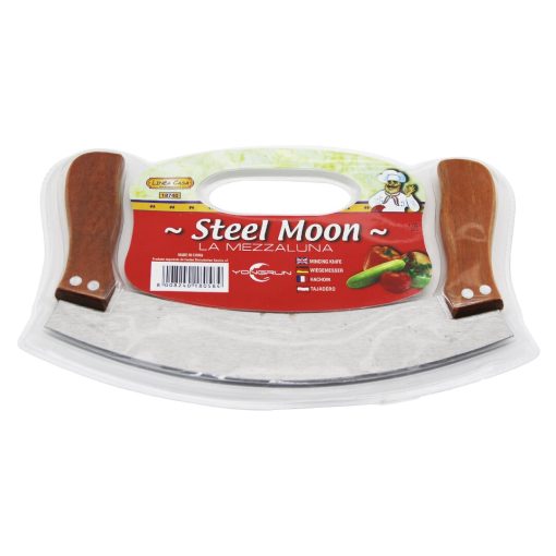 STEEL MOON ÇİFT AHŞAP SAPLI ZIRH BIÇAK KESİCİ - DOĞRAYICI (4913)