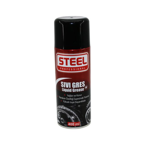 STEEL ST-1922 SIVI GRES SPREY 400ML YAĞLAR - KORUR - ISIYA DAYANIKLI (4913)