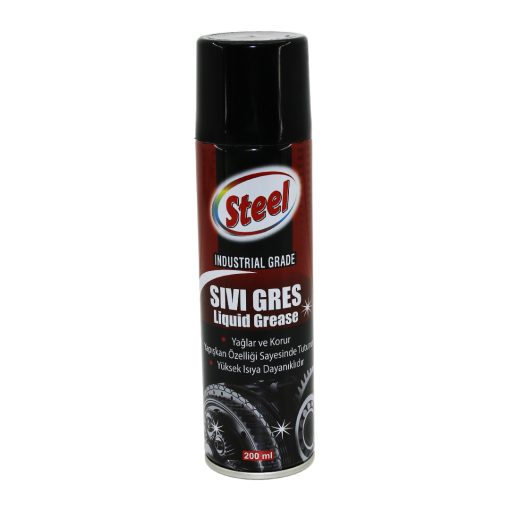 STEEL ST-1304 SIVI GRES SPREY 200ML YAĞLAR - KORUR - ISIYA DAYANIKLI (4913)