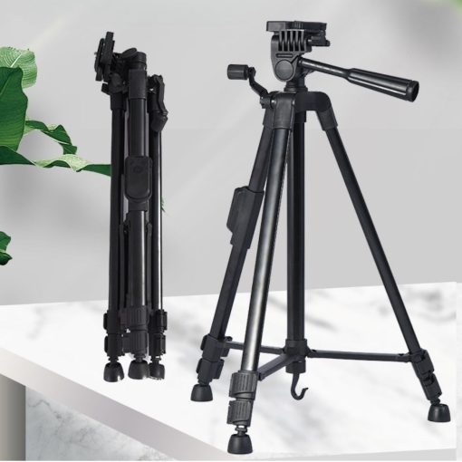 Telefon ve Fotoğraf Makinası Takılabilen Bluetooth Kumandalı 146 cm Tripod (4913)