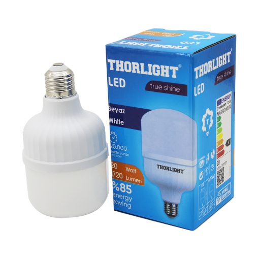 THORLIGHT 20W E27 TORCH T-SHAPE BEYAZ LED AMPUL T-20B (4913)