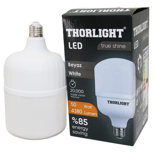 THORLIGHT 50W E27 TORCH T-SHAPE BEYAZ LED AMPUL T-50B (4913)