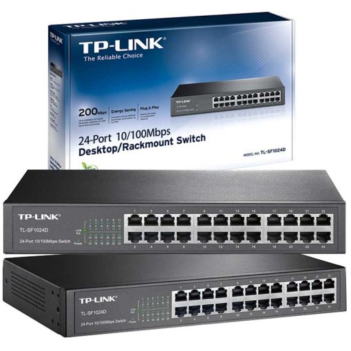 TP-LINK TL-SF1024D 24 PORT 10/100 MBPS SWITCH (4913)