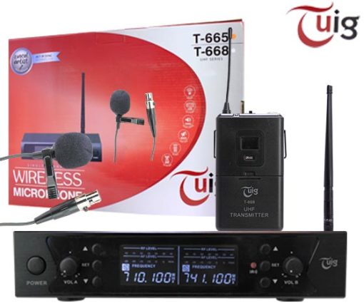 TUIG T-665 1 YAKA KABLOSUZ UHF TELSİZ MİKROFON (4913)