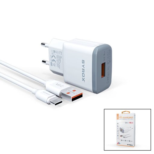 TYPE-C - USB SET HIZLI EV ŞARJ ALETİ IPHONE 15 UYUMLU 2.0A (4913)