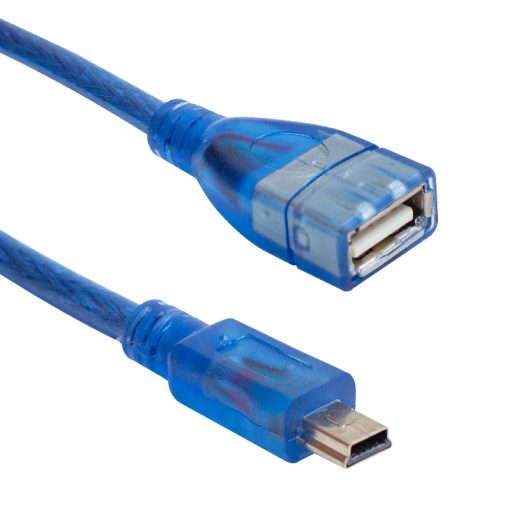 USB 5 PİN ERKEK-USB DİŞİ 1 METRE KABLO MAVİ (4913)