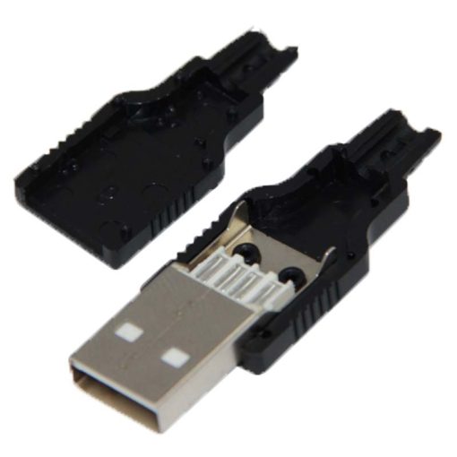 USB A ERKEK SOKET LEHİMLENEBİLİR MODEL (IC-264A) (4913)