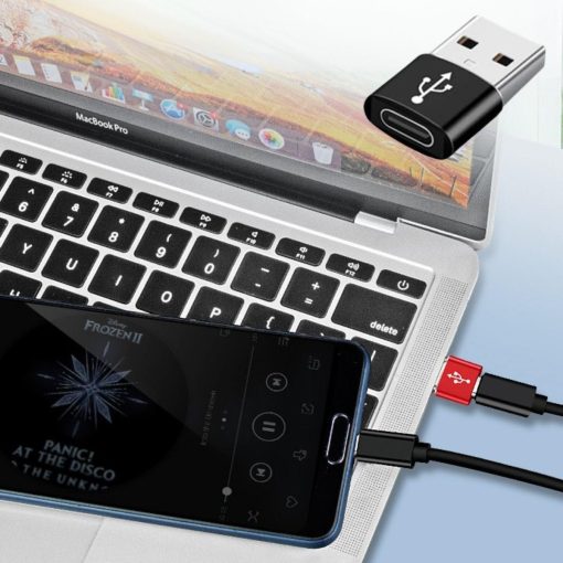 USB&apos;den TYPE-C &apos;ye Dönüştürücü Adaptör Veri Aktarımı Sağlayıcı Şarj Data Çevirici (4913)