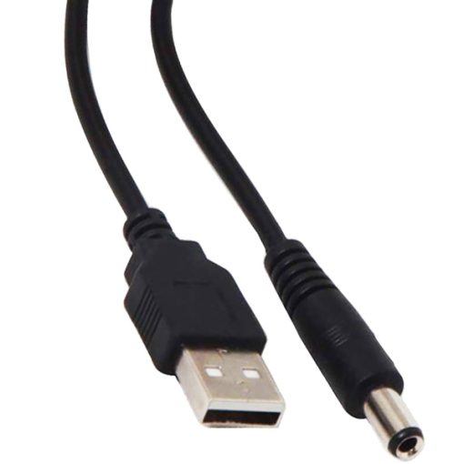 USB ERKEK 5.5*2.5 UÇ ADAPTÖR JACKLI 80 CM KABLO (4913)