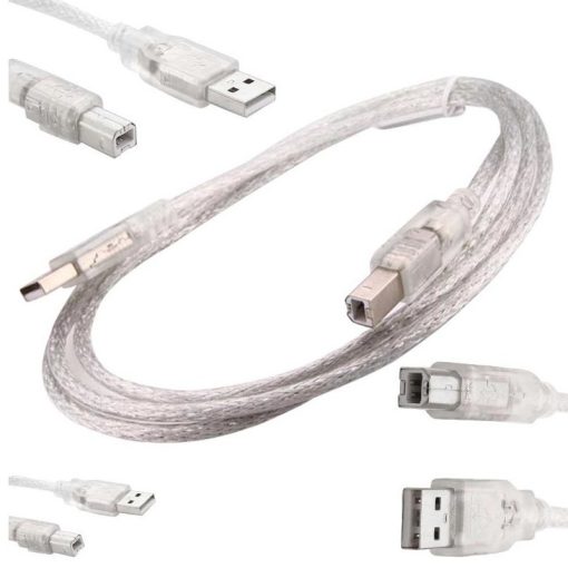 USB YAZICI KABLOSU 1.5 METRE 2.0V ŞEFFAF (4913)