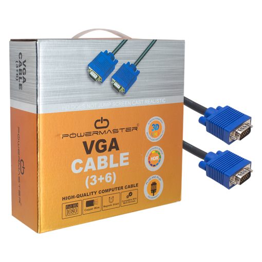 VGA KABLO 15 PİN 3+6 ERKEK/ERKEK 20 METRE KUTULU (4913)