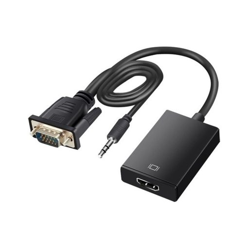 VGA TO HDMI ÇEVİRİCİ ADAPTÖR SES GİRİŞLİ (4913)