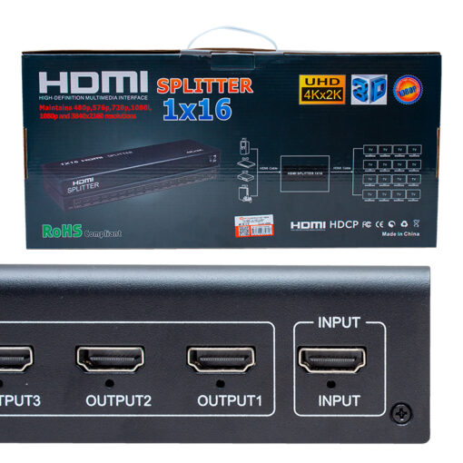 4KX2K 16 PORT 1080P 3D 16LI HDMI DAĞITICI (4913) - Görsel 3