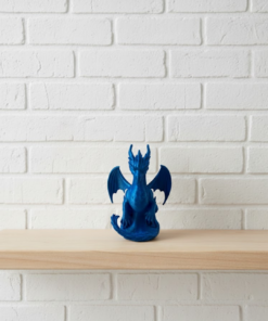 12 cm Mavi Ejderha Figürü Koleksiyonluk Dekoratif Biblo