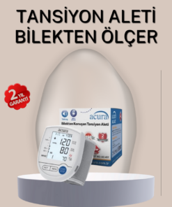 Bilekten Ölçer Tansiyon Aleti Şarjlı-Pilli Hafızalı Pratik Kullanım