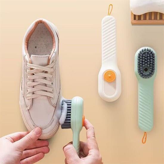 Çok Amaçlı Deterjan Hazneli Pratik Ayakkabı, Bot Temizleme Yıkama Fırçası (4913)