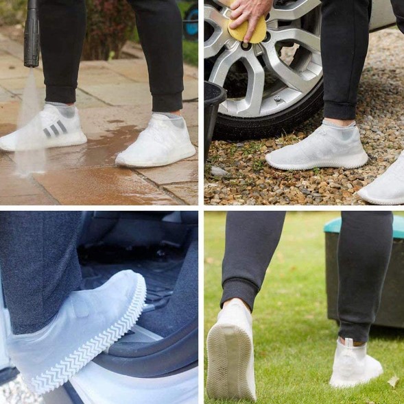 Silikon Ayakkabı Kılıfı Kaymaz Su Kir Geçirmez L Beden Siyah 4 Silikon Ayakkabı Kılıfı Kaymaz Su Kir Geçirmez L Beden Siyah - Görsel 4