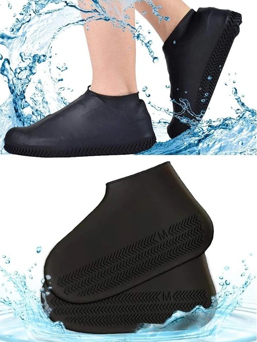 Silikon Ayakkabı Kılıfı Kaymaz Su Kir Geçirmez M Beden Siyah 1 Silikon Ayakkabı Kılıfı Kaymaz Su Kir Geçirmez M Beden Siyah