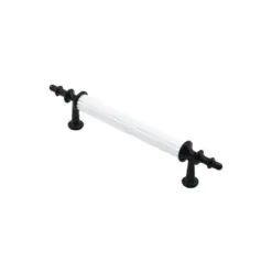 10 ADET BEYAZ - SİYAH BORU KULP 9.6CM