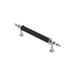 10 ADET KROM - SİYAH BORU KULP 9.6CM