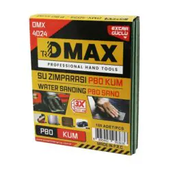 100 ADET P80 KUM - KAĞIT - SU ZIMPARASI - 230X280MM - KULLANIM= BOYA - METAL - AHŞAP - OTO