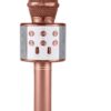 Karaoke Mikrofonlu Hoparlör - Şarjlı -Bluetooth Rose Gold