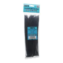 100PCS SİYAH   3.6X250MM  PLASTİK CIRT KELEPÇE