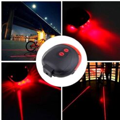 Çok Fonksiyonlu Pilli Bisiklet Led Lazer Işığı Arka Stop Lambası