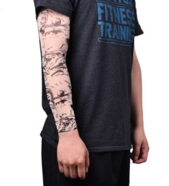 Giyilebilir Kol Dövmesi Çorap Dövme 3D Baskılı Kol Bacak Dövme 2 Adet Model 25