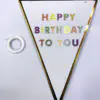 Happy Birthday To You Flama Bayrak Süs