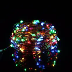Pilli Renkli Peri Led Işık Dekoratif Aydınlatma 5 Metre RGB Led