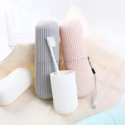 Seyahat Tipi Plastik Diş Fırçası Gözlük Kalem Fırça Erzak Saklama Kabı Düzenleme Kalemlik