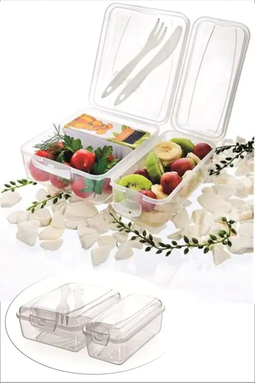 Takeaway Ergonomik Asorti Çatal Bıçaklı Pratik Yoğurt Saklama Kabı