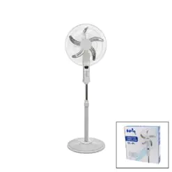18 İNC 45 CM KUMANDALI  SANAYİ TİPİ AYAKLI VANTİLATÖR 5-METAL PERVANE 3-KADEME HIZ 65W Y:137CM