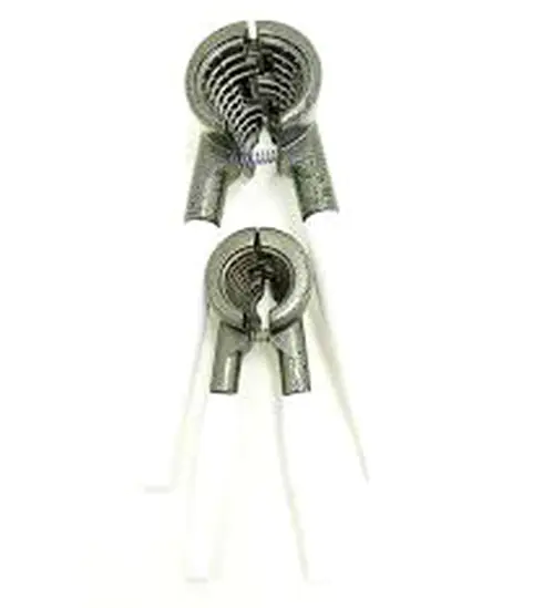 2 PARÇA  SET METAL FINDIK - CEVİZ KIRACAK BEYAZ SAPLI