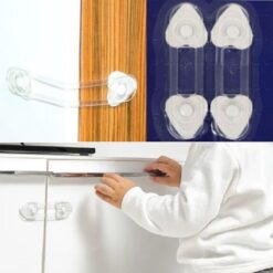 2'li Mini Çok Amaçlı Kilit- Çocuk Güvenlik Gereçkerli Çekmece,Dolap,Kapak Kilidi