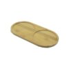 2 BÖLMELİ   OVAL  AHŞAP BAMBU YAĞDANIK ALTLIK  12X24X0.8CM