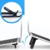 2 Kademeli Katlanabilir ve Yapışkanlı Laptop Standı Siyah