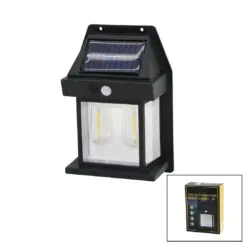 2 LAMBA SOLAR - SENSÖRLÜ APLİK DUVAR LAMBASI DIŞ MEKAN 5.5V - 1W - 1800mAh