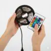 2 Metre Kumandalı USB LED Şerit Işık – Renk Ayarlı Dekoratif Ortam ve Ambiyans Aydınlatması
