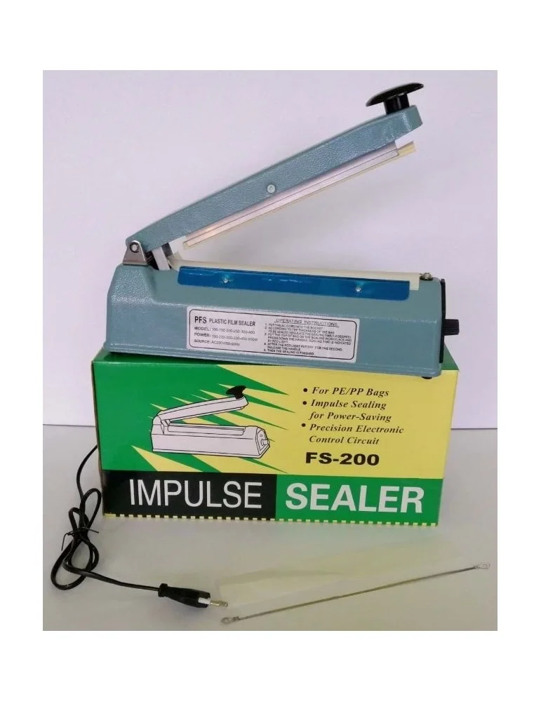 20Cm  Metal Gövde Poşet Ağzı Yapıştırma Kapatma Makinası FS-200