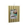 22 X 32 X 1.4CM BEYAZ ÇİZGİLİ AHŞAP BAMBU KESİM PANOSU - KESME TAHTASI METAL KULPLU