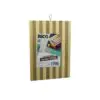 22 X 32 X 1.4CM BEYAZ ÇİZGİLİ AHŞAP BAMBU KESİM PANOSU - KESME TAHTASI METAL KULPLU